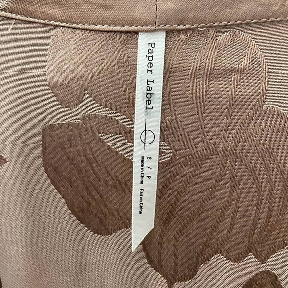 PAPER LABEL | Palm Design Open Front Drapey Kimono - Picture 4 of 8